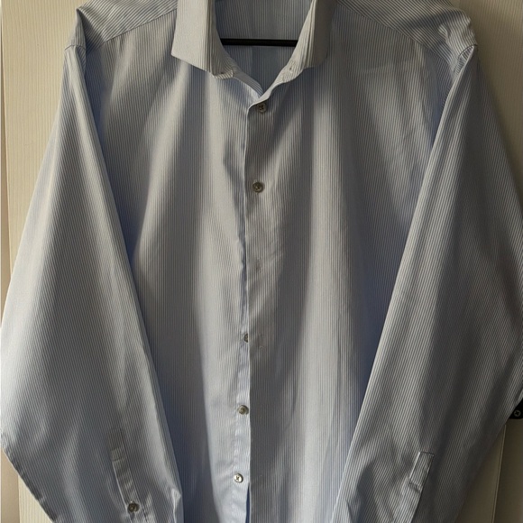 Calvin Klein Other - Calvin Klein Men's Blue Pinstripe Dress Shirt